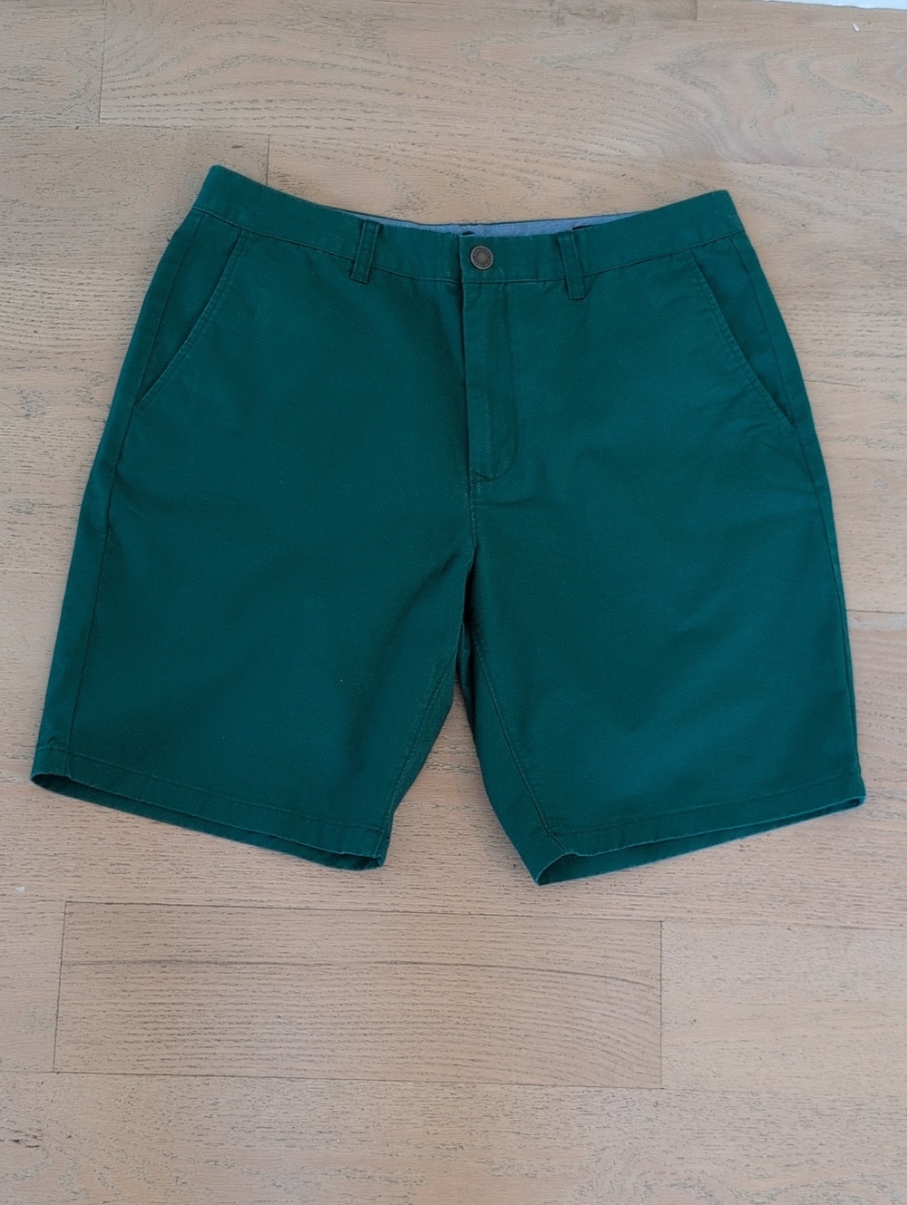 Bonobos Dark Green Chino Shorts Mens Size 34